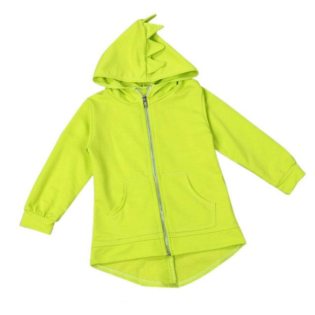 Boys Dinosaur Hooded Cotton Blend Jacket Regular Fit