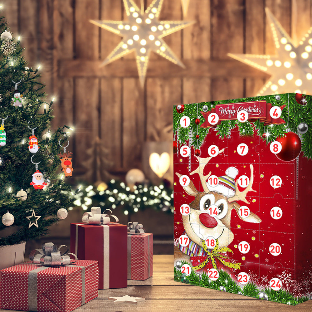 Resin Advent Calendar Ornaments for Christmas Countdown