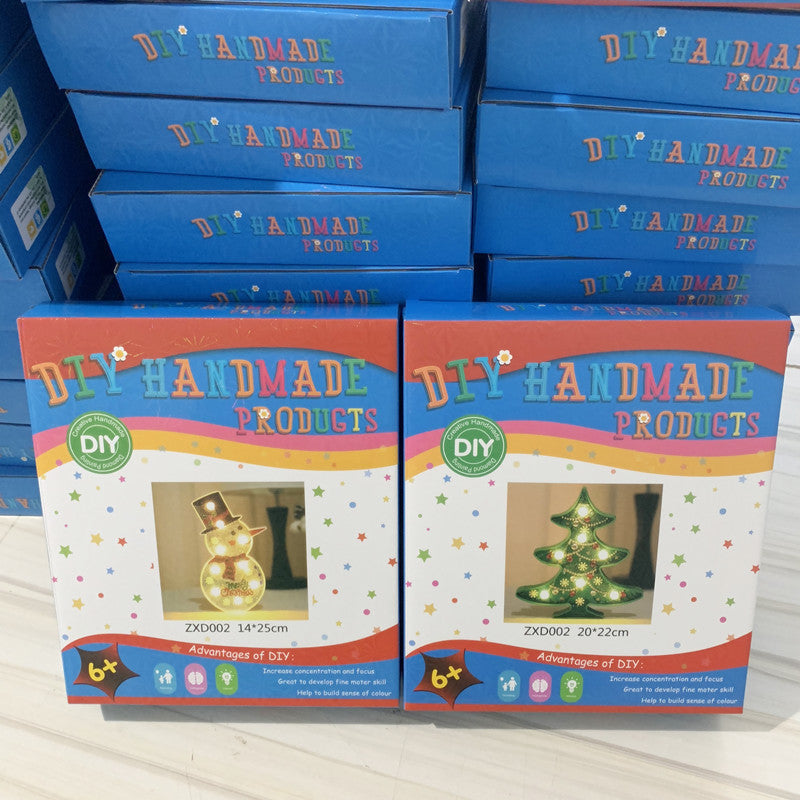 Resin Snowman LED Lamp For Christmas Decor And DIY Glow