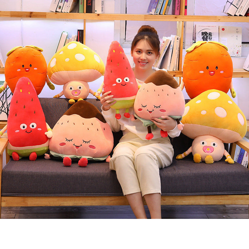 Realistic Fruit Plush Toy Short Plush Down Cotton Fill Kids