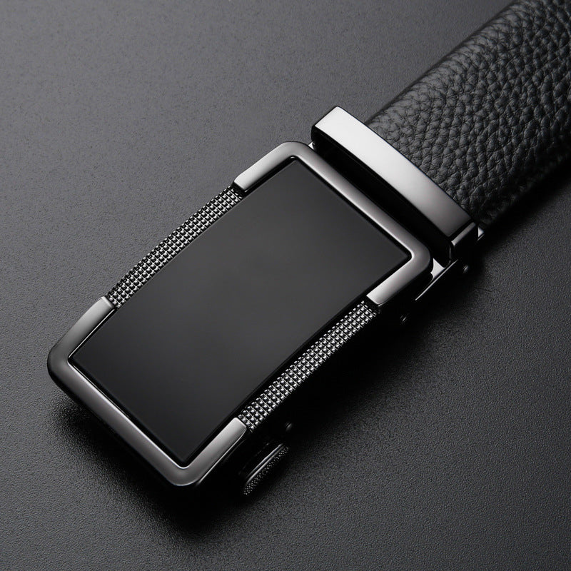 Men's Leather Comfort Click Belt With Automatic Buckle