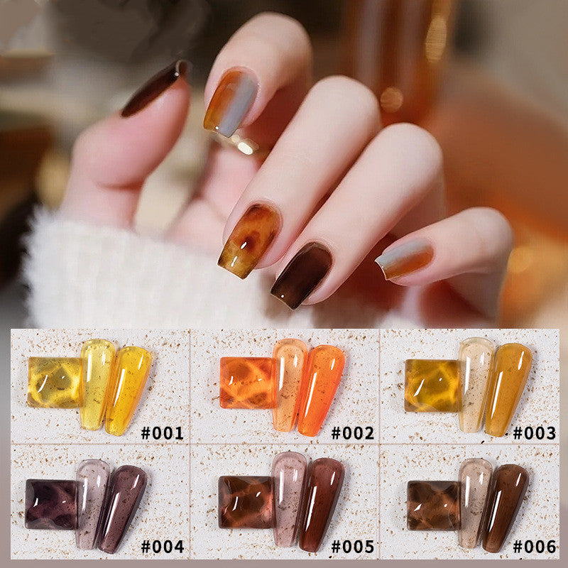 Resin Gel Nail Polish Set 9 Colors For UV LED Curing