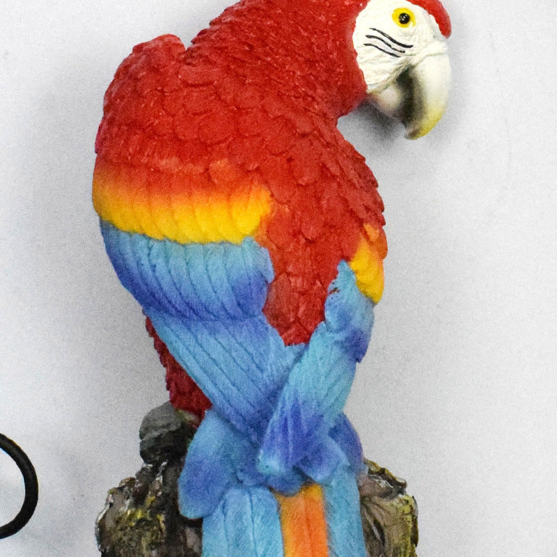 Resin Parrot Solar Light Outdoor Waterproof Garden Lamp