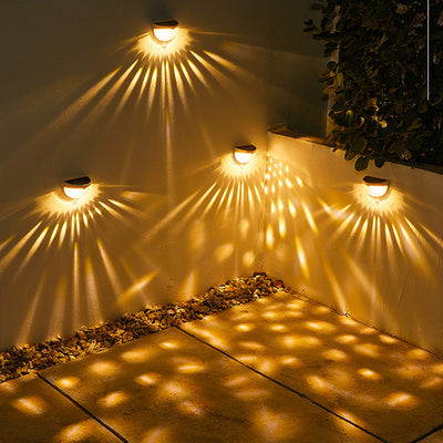 LED Solar Garden Stair Light Outdoor Waterproof Wall Decoration Lamp
