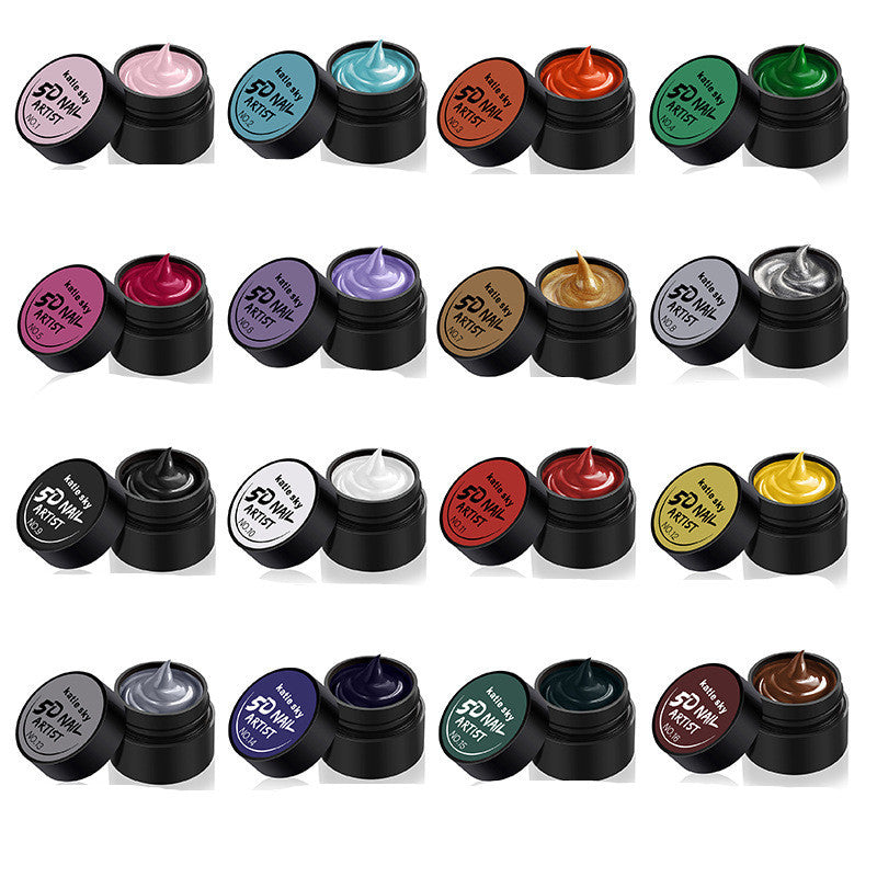 Resin Based Nail Glue For 3D Nail Art And Tips Safe Use