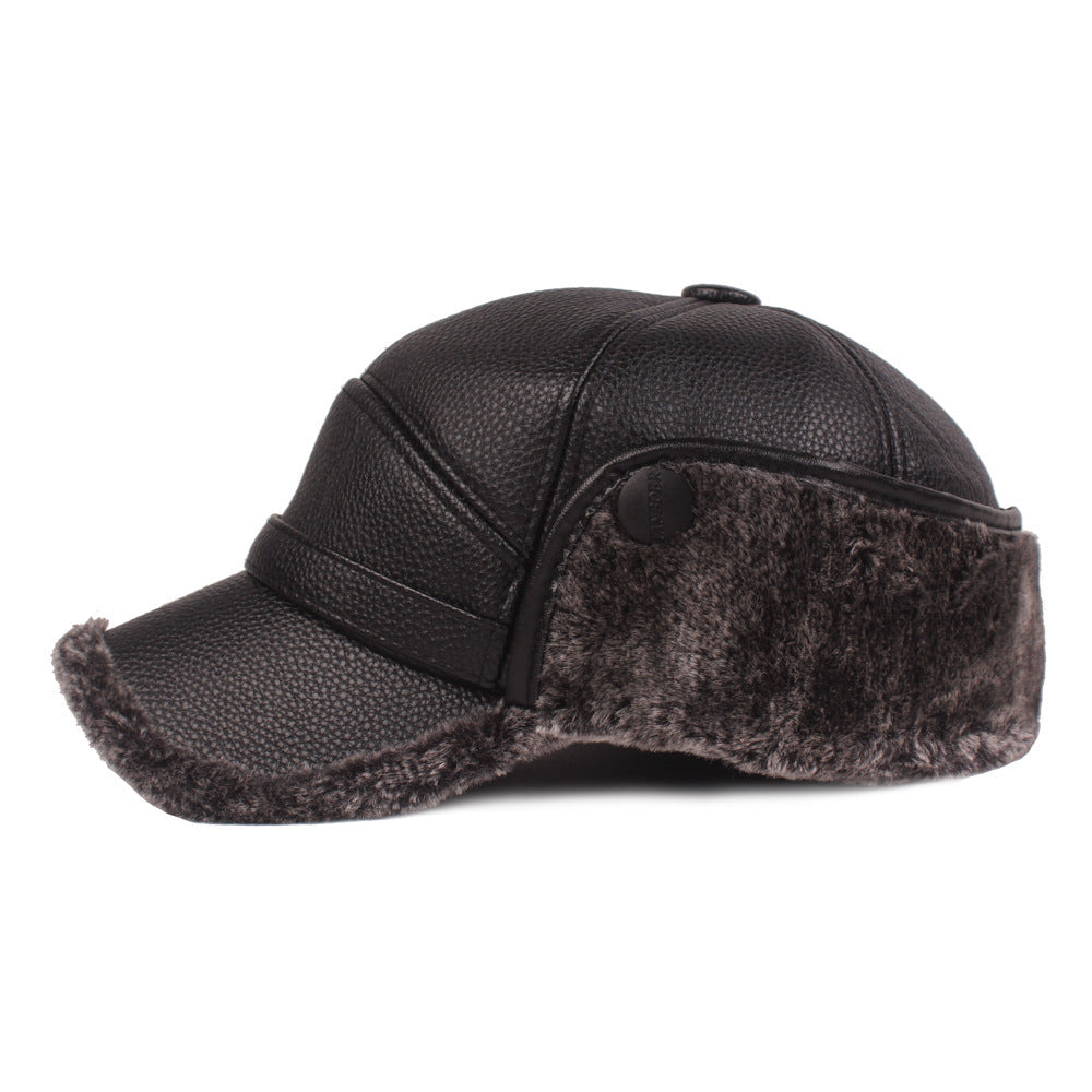 Men’s Premium PU Leather Cap