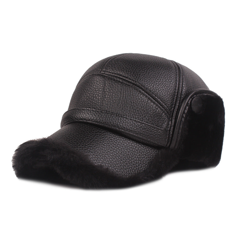 Men’s Premium PU Leather Cap