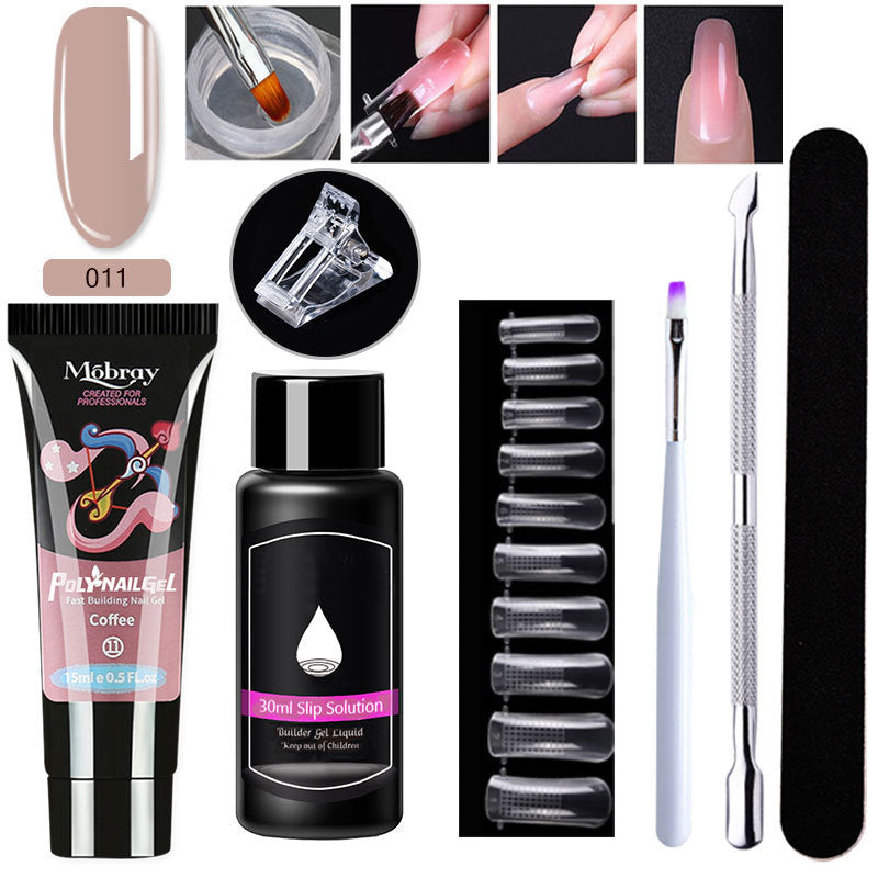 Resin Nail Art Extender Set 7-Piece For Nail Lengthening
