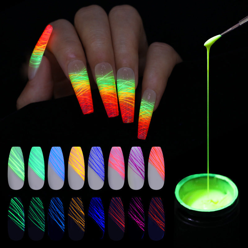 Resin Luminous Nail Gel for Spider Nail Art UV Polish