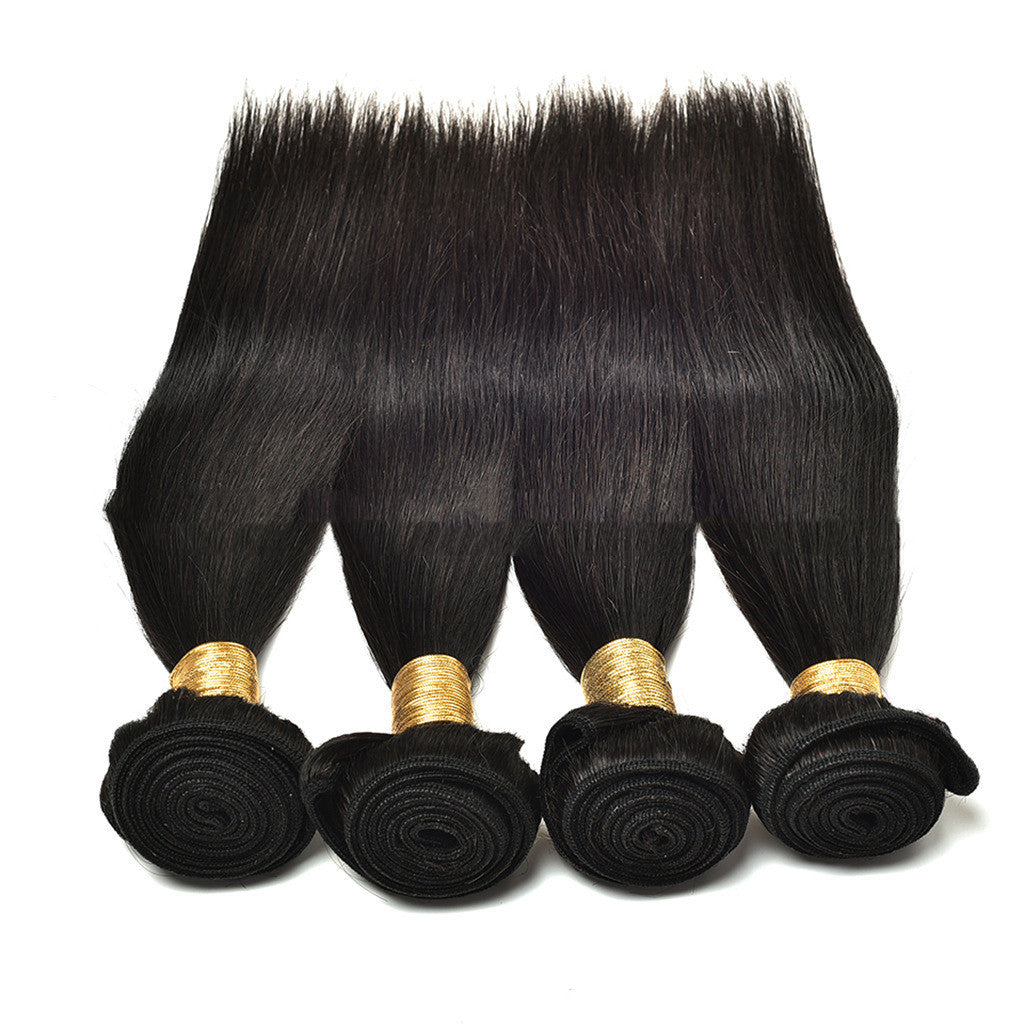 Real Human Hair Extension Natural Straight For Daily Wear