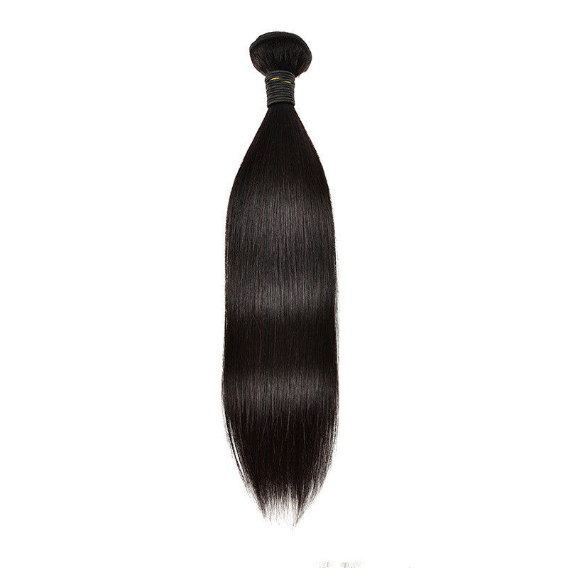 Real Human Hair Wig For Women Medium Long Dyeable Heat Safe