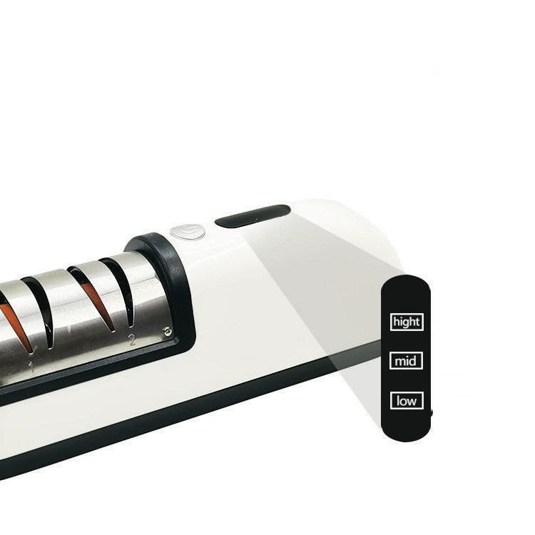 Rechargeable Knife Sharpener Stainless Steel ABS for Home