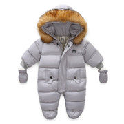 Relaxed Jumpsuit Jacket For Kids With Gloves Cotton Acrylic