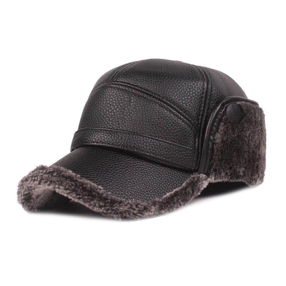 Men’s Premium PU Leather Cap