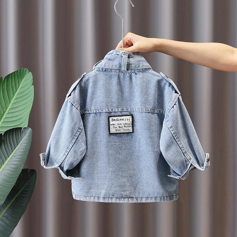 Kids Cotton Denim Jacket Unisex Regular Fit Outerwear