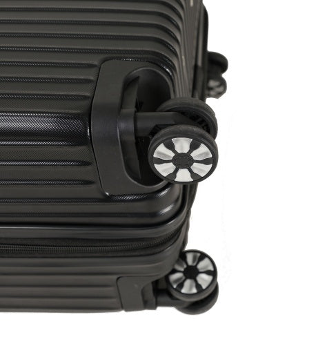 Unisex ABS Hard Shell Luggage Set 3 Piece Spinner Wheels