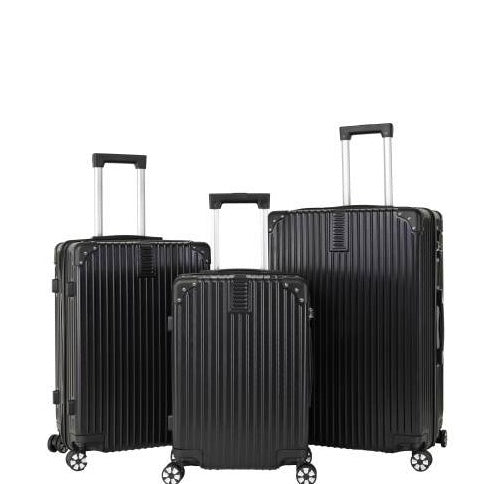 Unisex ABS Hard Shell Luggage Set 3 Piece Spinner Wheels