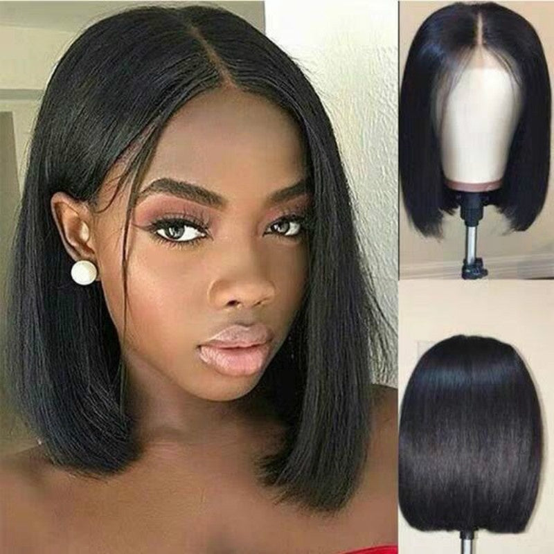 Remy Human Hair Bob Wig For Women Heat Resistant Style
