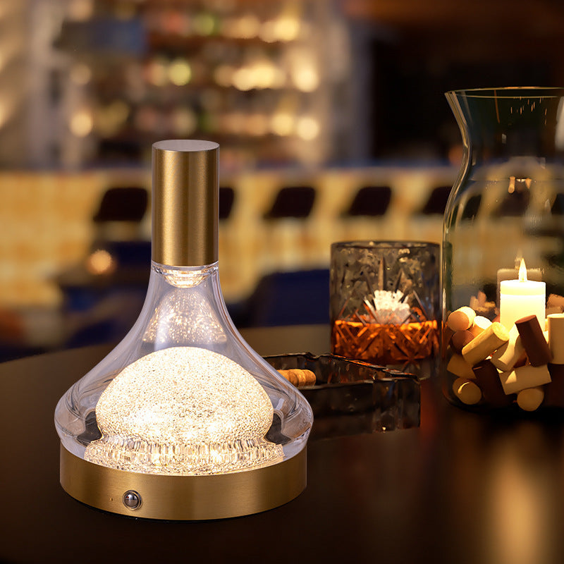 Rechargeable USB Aluminum PS Bar Table Lamp For Ambience