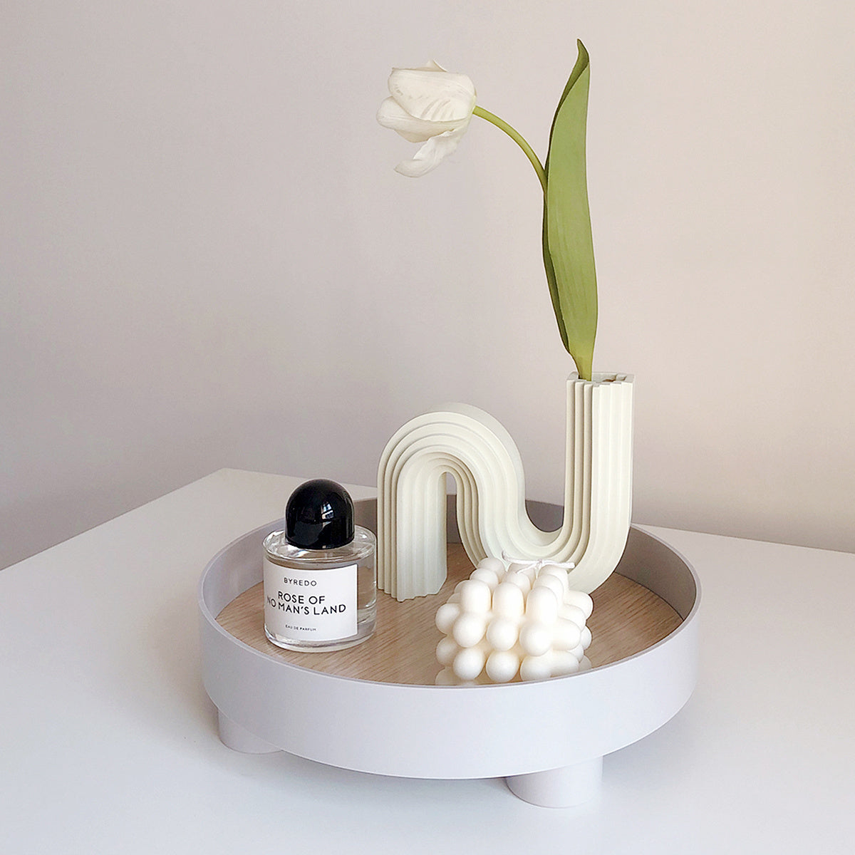 Resin And MDF Tall Fruit Storage Tray For Kitchen Use