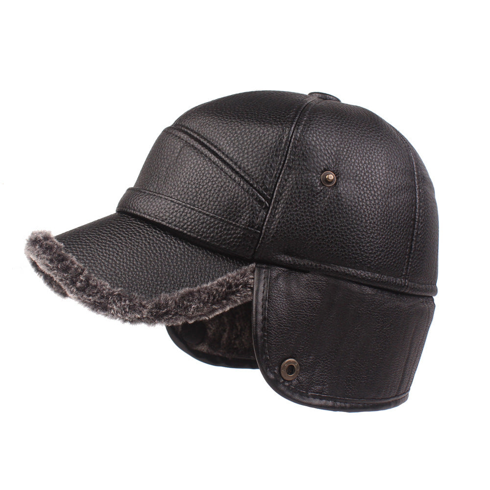 Men’s Premium PU Leather Cap
