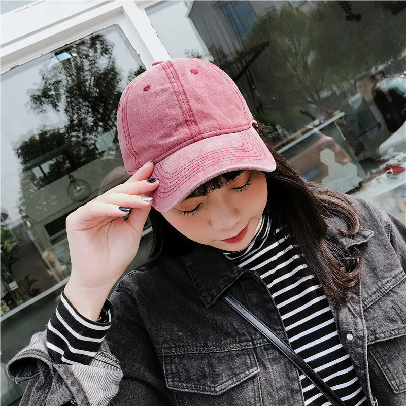 Men’s & Women’s Retro Washed Denim Baseball Cap — Soft Top, Outdoor Casual