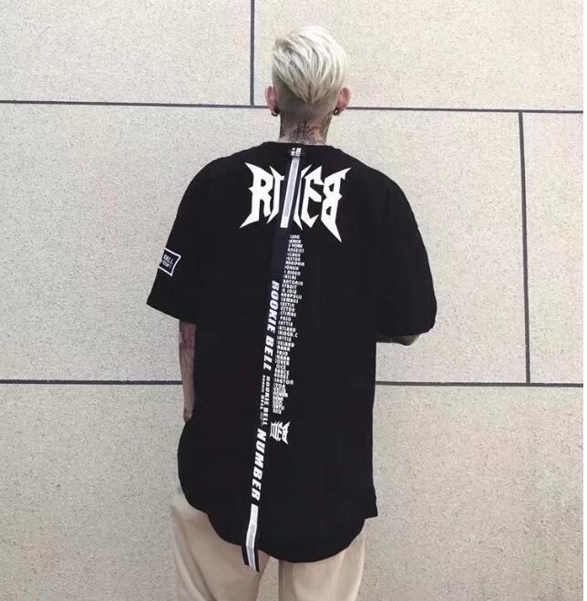 Relaxed Short Sleeve Tee Polyester Letter Pattern Men's