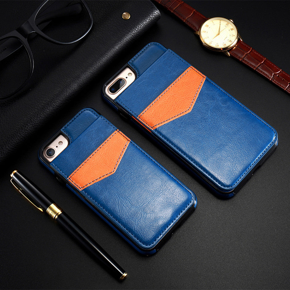 Retro Leather Wallet Case For iPhone With Card Slots Home