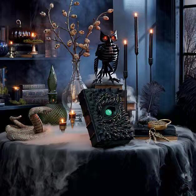 Resin Dragon Book Prop Ornament For Halloween Home Decor