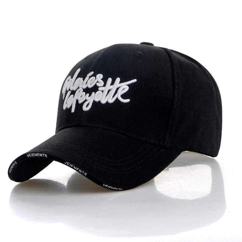 Alphabet Baseball Cap / Visor Cap — Bold Letter Embroidery, Adjustable (Unisex)