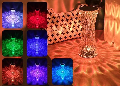 Rechargeable Acrylic Diamond Table Lamp With Remote Control