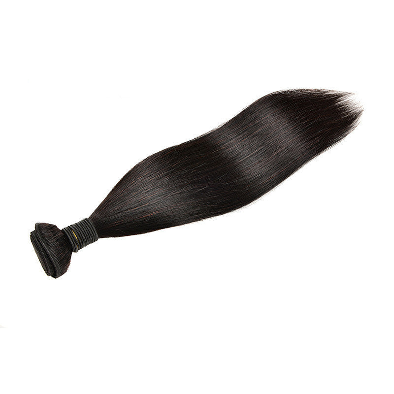 Real Human Hair Wig For Women Medium Long Dyeable Heat Safe