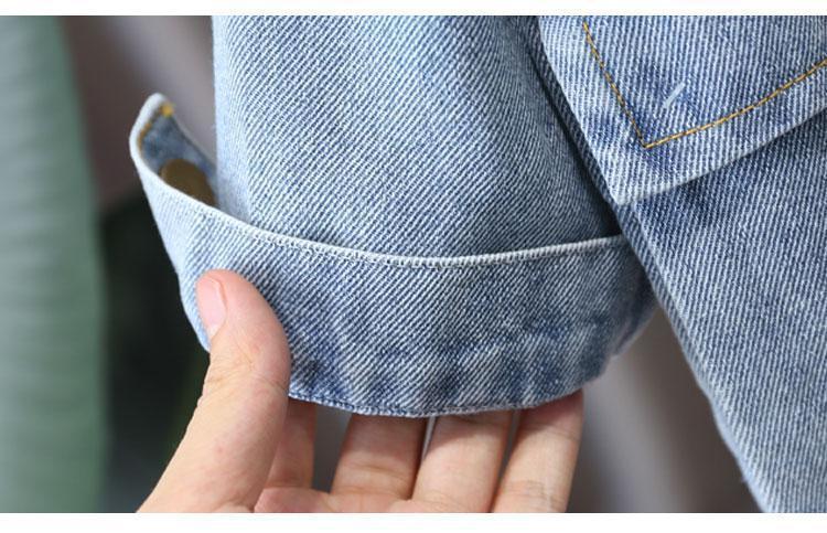 Kids Cotton Denim Jacket Unisex Regular Fit Outerwear