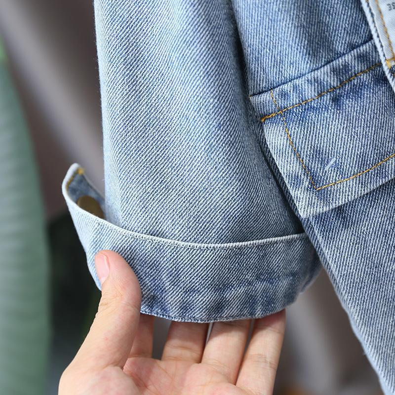 Kids Cotton Denim Jacket Unisex Regular Fit Outerwear