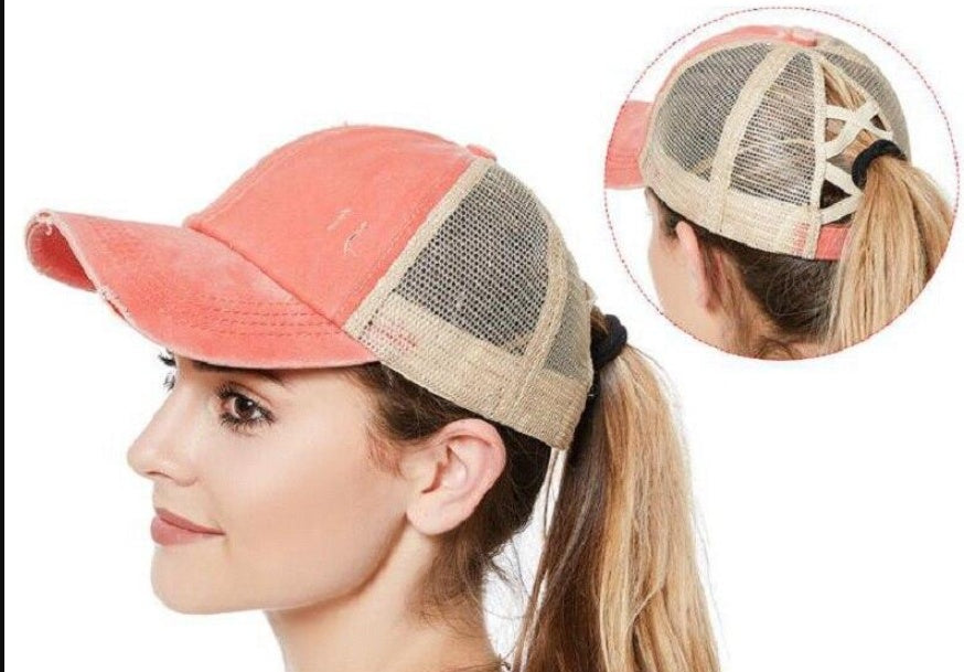 Washed Cotton Baseball Cap — Low-Profile Dome, Short Flat Brim