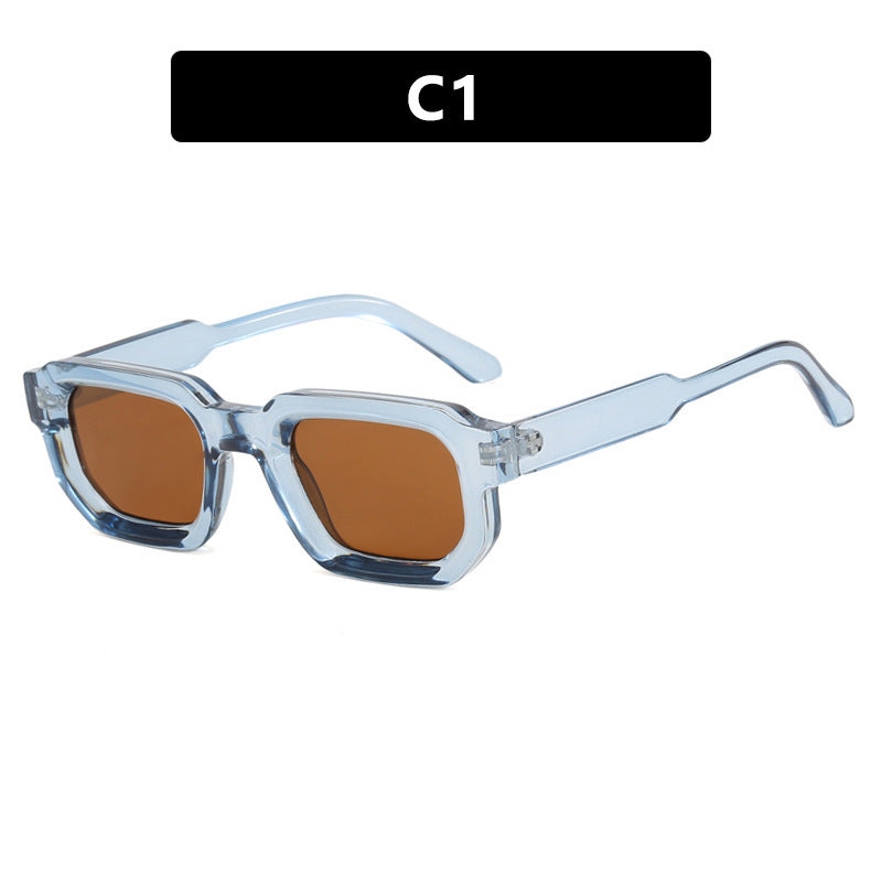 Retro Square Sunglasses Acetate Frame Unisex Regular Fit