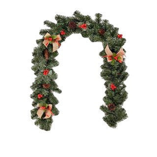 Rattan And PVC Christmas Tree Ornament 180cm Red Decor