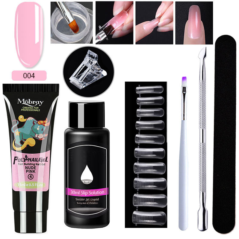 Resin Nail Art Extender Set 7-Piece For Nail Lengthening