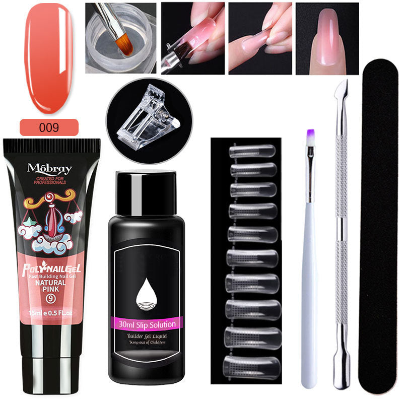 Resin Nail Art Extender Set 7-Piece For Nail Lengthening