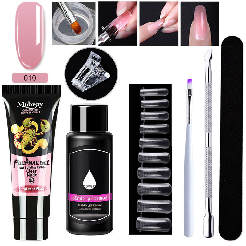 Resin Nail Art Extender Set 7-Piece For Nail Lengthening