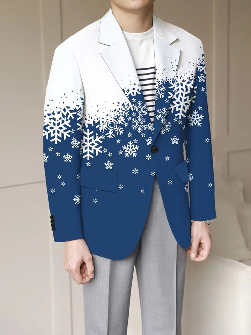 Relaxed Fit Men's Lounge Suit Polyester Blend Plus Size