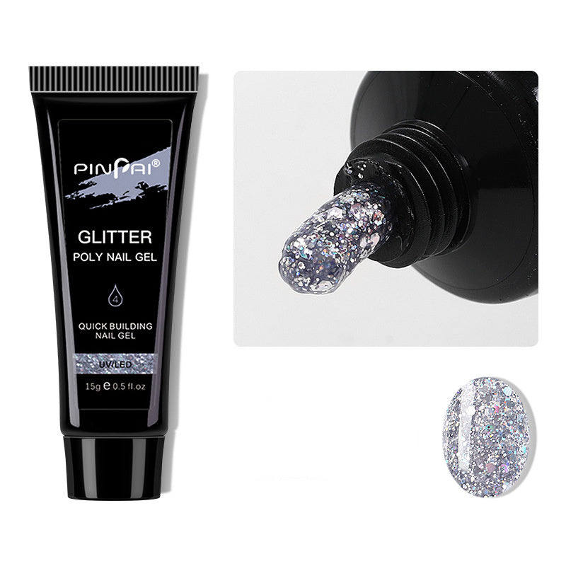 Resin Glitter Nail Extending Glue for Quick Extensions