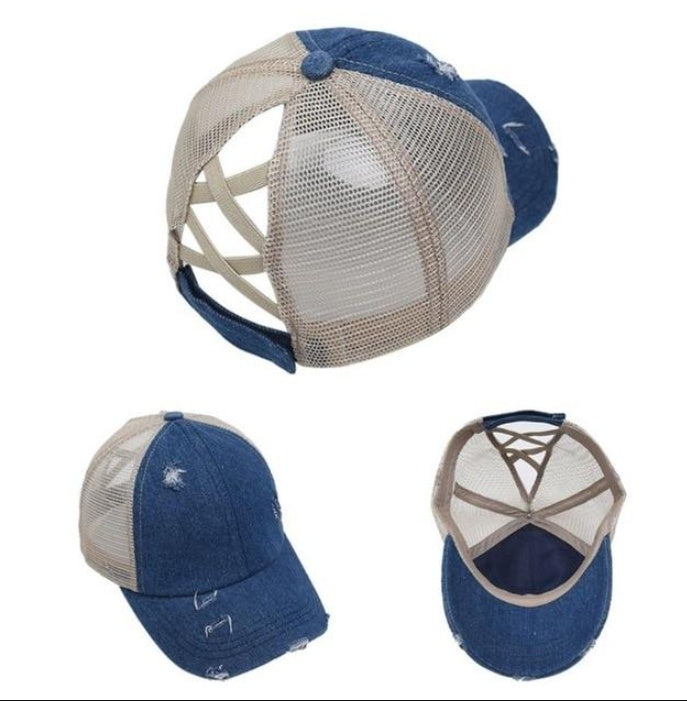 Washed Cotton Baseball Cap — Low-Profile Dome, Short Flat Brim