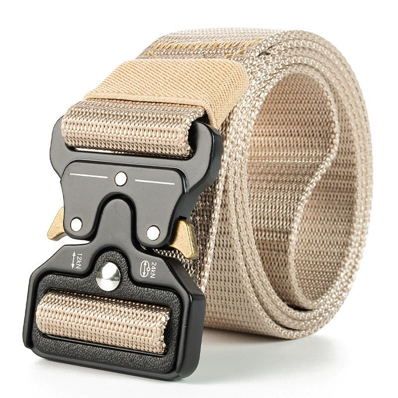 Men's Thick Canvas Tactical Belt Regular Release Buckle