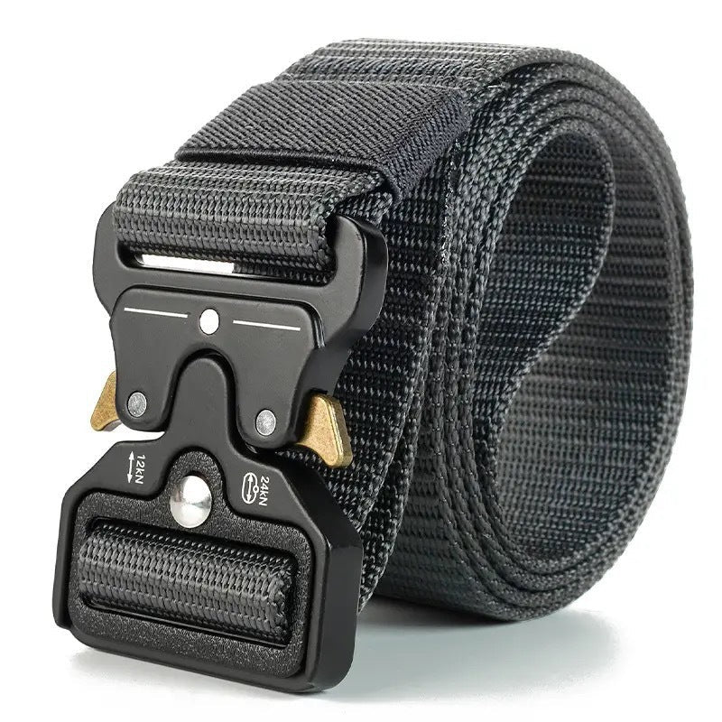 Men's Thick Canvas Tactical Belt Regular Release Buckle