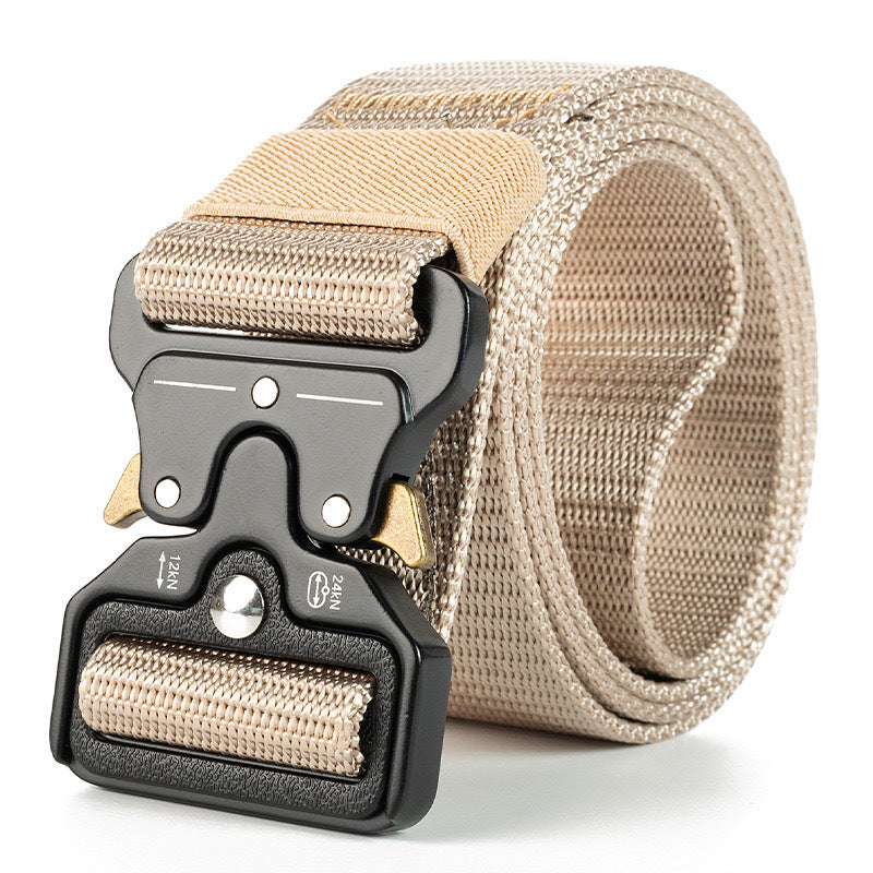 Men's Thick Canvas Tactical Belt Regular Release Buckle