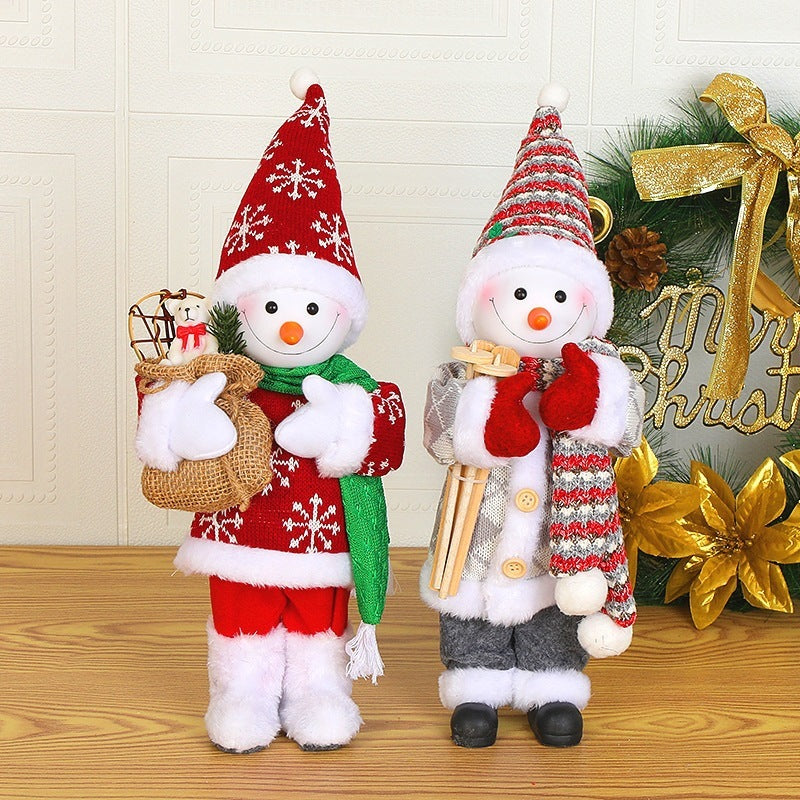 Resin Christmas Doll Ornament For Home Decor Gift Idea