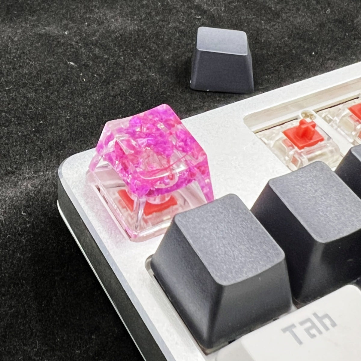 Resin Starry Sky Keycap – High Transparency Mechanical Keyboard Keycap