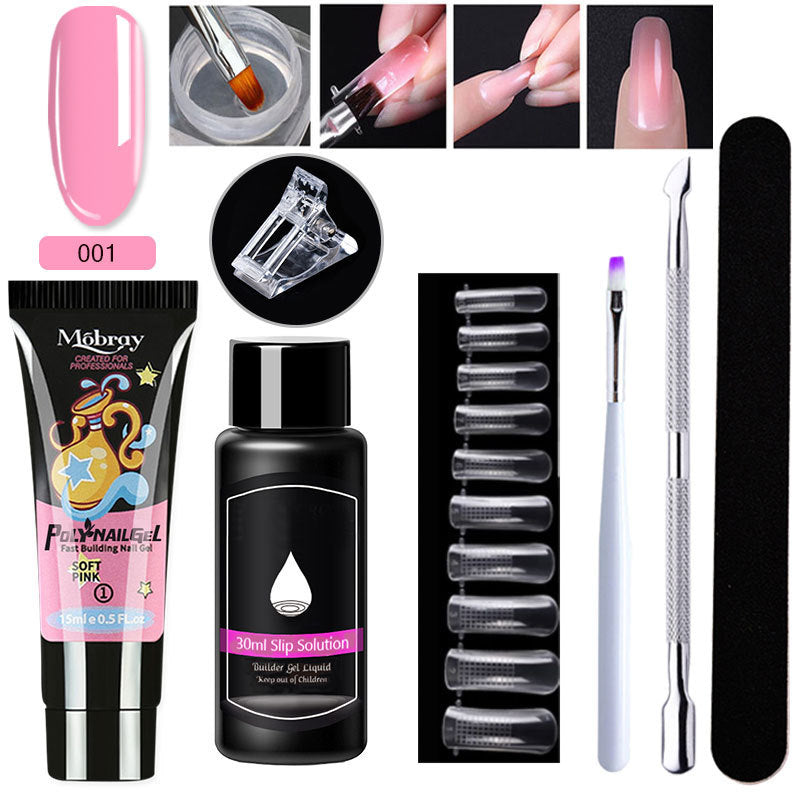 Resin Nail Art Extender Set 7-Piece For Nail Lengthening