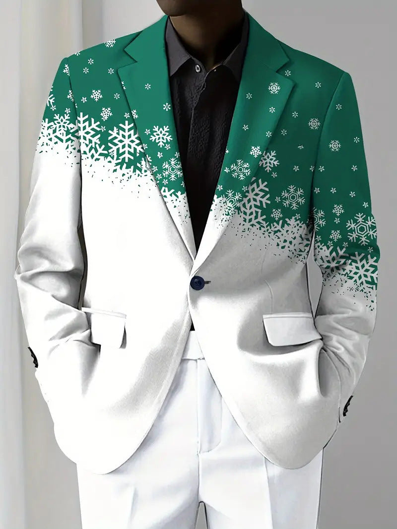 Relaxed Fit Men's Lounge Suit Polyester Blend Plus Size